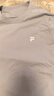 FILA FUSION斐樂潮牌男子針織短袖衫2026夏季新款涼感干爽寬松T恤 芷藍灰-GY L 175/96A/L 曬單實拍圖