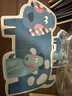 彌鹿（MiDeer）兒童大塊拼圖2歲寶寶幼兒蒙氏早教益智啟蒙主題玩具節(jié)日生日禮物 農(nóng)場動物【手提藝術(shù)禮盒】 曬單實(shí)拍圖