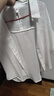 葉余大碼白色短袖襯衫女夏季新款韓版寬松顯瘦百搭后背鏤空襯衣上衣潮 白色 直銷 2XL 120-140斤 曬單實拍圖