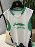 李寧（LI-NING）兒童籃球服速干運動套裝男童夏季新款訓練服6-12歲青少年背心套裝 標準白/黑色 160 曬單實拍圖