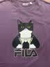 FILA 斐樂官方男子針織短袖衫2026夏新款時尚休閑寬松涼感刺繡T恤 暗夜深紫色-DP XL 180/100A/XL 曬單實拍圖