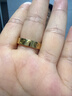 卡家經典金色 玫瑰金情侶對戒高端輕奢鑲鉆不掉色氣質百搭 6鉆戒指【黃金色】 7號（美碼） 曬單實拍圖