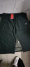 特步運動(dòng)褲七分褲男褲夏季透氣梭織男士運動(dòng)服飾跑步速干中褲寬松百搭 灰黑 XL 曬單實(shí)拍圖