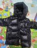 高梵黑金兒童鵝絨服3.0小火山旗艦款中長款 戶外羽絨服 黑色(亮面)130 曬單實(shí)拍圖