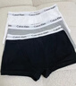 Calvin Klein內衣【七夕禮物吳晗同款】男士三條裝ck低腰棉質透氣防夾臀內褲男 NP2765ORSS-藏青/太空黑/碳灰 3條 L 曬單實拍圖