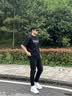 薩拉維夫（SLLAVIF）品牌2026新款九分牛仔褲男夏季潮流時尚破洞小腳韓版修身漆點褲子 黑色 33 適合140-160斤 曬單實拍圖