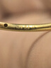 中國黃金（CHINA GOLD）黃金戒指女款足金古法素圈光圈尾戒女士小指環(huán)生日禮物送女友老婆 古法素圈戒指16# 金重約0.3g【克重多退少補(bǔ)】 曬單實(shí)拍圖