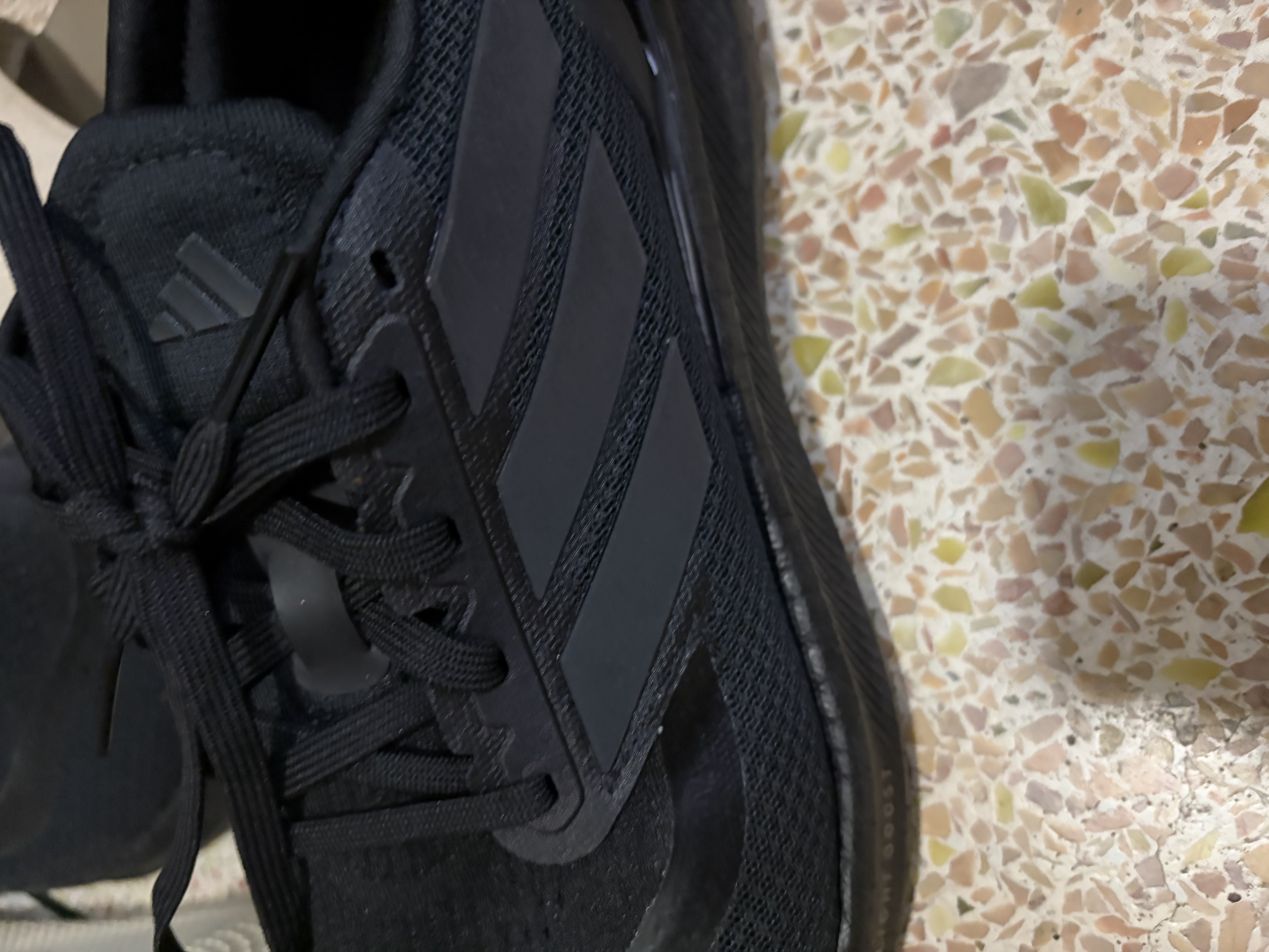 阿迪達(dá)斯adidas男鞋 女鞋PUREBOOST 5運(yùn)動(dòng)休閑鞋黑色 ID115842碼 曬單實(shí)拍圖