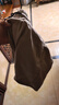 名創(chuàng)優(yōu)品（MINISO）短褲夏季男純棉運(yùn)動港風(fēng)復(fù)古韓版休閑褲潮流褲子夏季男士直筒中褲 【100%純棉】卡其(m咖色質(zhì)感褲前左下標(biāo)) L /175(休閑百搭 質(zhì)感十足) 曬單實(shí)拍圖