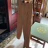 PHJ九分休閑褲女夏季新款通勤百搭煙管西裝褲高腰顯瘦小腳鉛筆哈倫褲 卡其（九分） M 曬單實(shí)拍圖