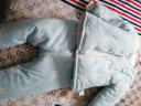 童泰秋冬婴儿衣服对开棉立领套装0-3岁宝宝棉服 蓝色 90cm 实拍图