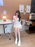 南木熊蛋糕裙半身裙女2026新款夏季百搭甜美高腰顯瘦蓬蓬裙白色a字短裙 蕾絲蝴蝶結蛋糕裙 M 【90-110斤】 曬單實拍圖