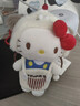 三麗鷗（SANRIO）可愛正版hellokitty包包掛件毛絨公仔鑰匙扣小玩偶書包掛飾哈嘍kt 正版kt貓-【汪崽套裝】(紅色掛繩+愛心扣) 曬單實拍圖