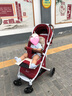 貝爾貝爾（bair）嬰兒推車(chē)輕便兒童手推車(chē)折疊嬰兒車(chē)拉桿式可坐可躺 雅典紅 箱 曬單實(shí)拍圖