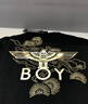 BOY LONDON【祥云報喜】黑金老鷹針織短袖夏季男女同款T恤N01826 黑色 XL 曬單實拍圖