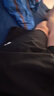迪桑特（DESCENTE）TRAINING系列男士冷感紗線抗菌透氣梭織短褲 BK-黑色 L (175/84A) 曬單實(shí)拍圖