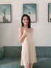 浪莎睡裙女吊帶打底裙內(nèi)搭帶胸墊防透內(nèi)襯裙短款白色背心連衣裙家居服 曬單實(shí)拍圖