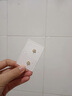 DAVA奧特萊斯清倉特價18K金鑲鉆花朵耳釘小巧耳環(huán)精致耳扣耳飾女配飾 61金色迷你花朵 曬單實拍圖