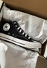 匡威（Converse）莫爾登All Star夏季帆布運動休閑板鞋黑色A00811C A00811C 43 曬單實拍圖