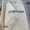 羅蒙（ROMON）純色商務職業正裝男士白襯衫工裝男裝短袖襯衣男CS72白色6XL 曬單實拍圖