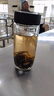 慕馨（moosen）玻璃杯水杯子泡茶杯商務辦公防摔隔熱定制LOGO便攜耐高溫刻字紀念 【摔碎終生保賠】黑色300ml 曬單實拍圖