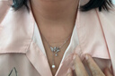 憶瑾999純銀項鏈女足銀光影蝴蝶吊墜2026新款配飾閨蜜生日禮物送女友 【精美禮盒】光影蝴蝶 曬單實拍圖