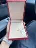 謝瑞麟黃金項鏈足金拉絲蝴蝶套鏈黃金首飾送女友老婆七夕生日禮物計價 足金拉絲蝴蝶套鏈約3.41克 曬單實拍圖