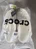 卡駱馳（CROCS）新款厚底云朵洞洞鞋送女友禮物206750 白色   37-38 曬單實(shí)拍圖