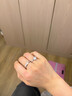 莎妍茜結婚儀式戒指一對仿真莫桑石鉆戒星織對戒七夕情人節禮物送女朋友 曬單實拍圖