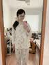 莫代爾100%純棉睡衣女帶胸墊夏薄款吸汗孕婦哺乳口月子服產后喂奶家居服 可愛熊崽-78720【100%全棉 自帶哺乳口】 L 【推薦90-120斤】 曬單實拍圖