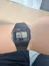 卡西歐（CASIO）小方塊簡約復古防水電子學生表男女手表情人節禮物 F-91W-1 曬單實拍圖