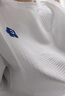 頂峰保羅（Dingfengbaoluo）港風短袖T恤男夏季寬松透氣字母刺繡慵懶風內搭上衣JC102白色2XL 曬單實拍圖