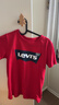 李維斯（Levi's）【純棉】短袖T恤男女2026夏經(jīng)典蝙蝠標(biāo)官方旗艦休閑上衣透氣 辣椒紅 140 /68 【建議身高128-140cm】 曬單實(shí)拍圖