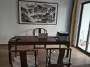 悠弦手繪真跡國(guó)畫(huà)山水畫(huà)辦公室掛畫(huà)中式客廳裝飾畫(huà)書(shū)房背景靠山圖字畫(huà) 富水長(zhǎng)流 實(shí)木畫(huà)框205*115厘米 曬單實(shí)拍圖