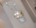 周大生【七夕情人節生日禮物】S925銀心愿蘋果銀項鏈女高級感送女生 心愿蘋果銀色 曬單實拍圖