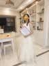 漢佺高端女童晚禮服2026夏花童小女孩兒童生日公主裙主持人走秀演出服 曬單實拍圖