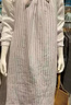 MUJI 女式 漢麻水洗吊帶連衣裙 女裝裙子連身裙 26年夏季 BC2S2A6S 米白色條紋 XL （165/92A） 曬單實拍圖
