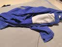 浩贏春秋加厚款純棉斜紋電焊防燙工作服套裝男建筑工地耐磨勞保服定制 637藍色純棉斜紋套裝（上衣+褲） XL (175) 130-150斤 曬單實拍圖