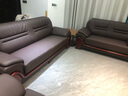 首然辦公沙發(fā)商務(wù)中式辦公室會(huì)議大廳客廳酒店貴賓接待室會(huì)客洽談茶幾 耐磨真皮1+2+3 曬單實(shí)拍圖