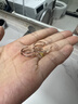 AJIDOU阿吉豆耳環(huán)簡約幾何雙環(huán)鏤空精耳飾小巧精致耳釘女送女生禮物 曬單實(shí)拍圖