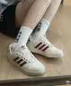adidas NY 90 STRIPES經(jīng)典運(yùn)動板鞋男女阿迪達(dá)斯三葉草   漢玉白/紅色/金色   42.5 曬單實(shí)拍圖