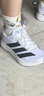 adidas DURAMO RC2超輕緩震回彈訓練備賽體測跑步鞋男女阿迪達斯   白色/深灰色/淺銀色   38.5 曬單實拍圖