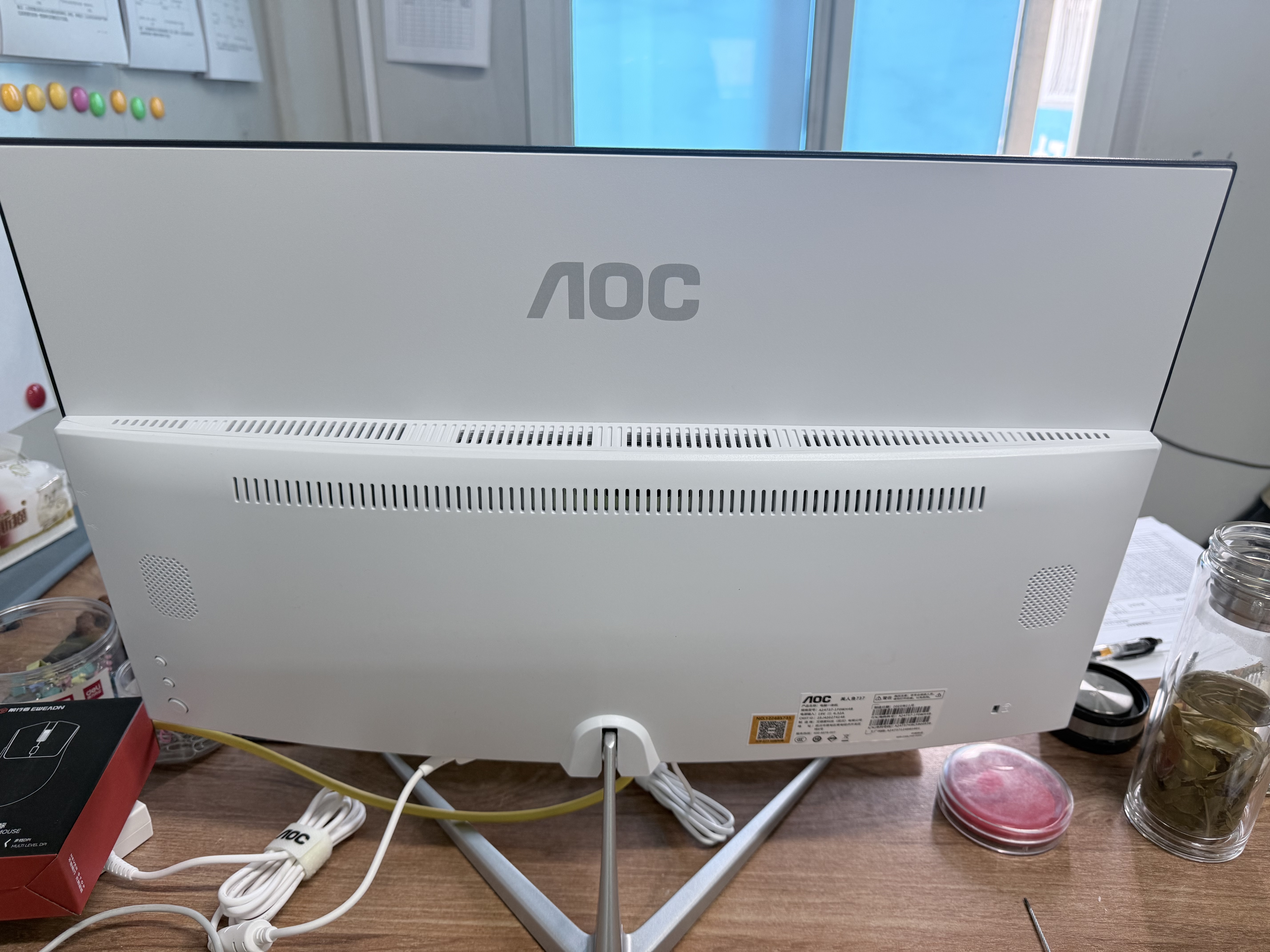 AOC國家補貼一體機電腦高清超薄辦公設計家用游戲臺式整機23.8英寸全套 【大容量】i5-12450H 16G 1TB固態 23.8英寸/雙頻WiFi+藍牙 曬單實拍圖