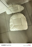 璽玟萬向輪小凳子帶靠背家用輪滑凳換鞋凳帶孩子客廳凳帶娃神器小椅子 云朵款米白色-【云端坐感】 曬單實拍圖