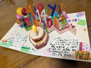 UNIGIFT新款3d創意生日賀卡可DIY年齡吹蠟燭高級感生日禮物送女生閨蜜ins 賀卡-吹蠟燭+DIY年齡+燈光音樂 曬單實拍圖