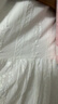 尚都比拉度假風純棉連衣裙女春季圓領喇叭長袖月光裙拼接荷葉邊中長A字裙 曬單實拍圖