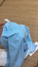 TEEK夏季新款吊染漸變色男士短袖t恤 2026青少年純棉輕奢質感半袖衣服 JAS3587藍白色 XL 曬單實拍圖