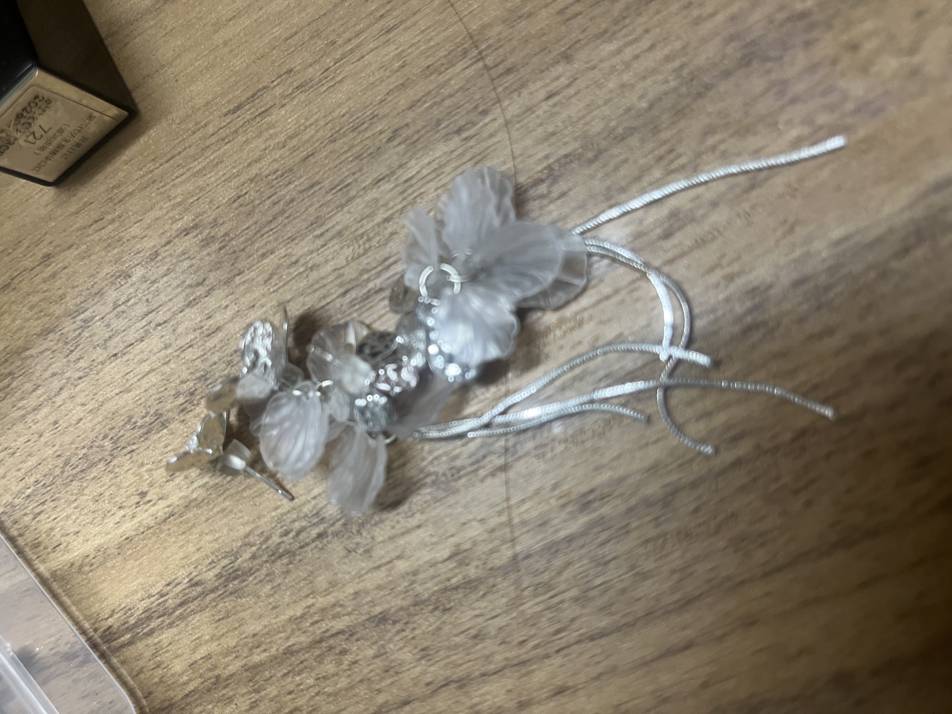Lnieer925銀針鋯石花朵貝殼海邊度假風流蘇長款耳環女氣質獨特漂亮耳飾 花朵貝殼流蘇耳環【925銀針】 曬單實拍圖