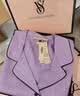 維多利亞的秘密（Victoria's Secret）維密 楊冪同款 水光綢提花家居服舒適絲滑短袖睡衣套裝女 曬單實(shí)拍圖