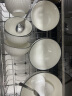 yomerto悠米兔中式陶瓷餐具碗盘碟餐具套装纯白异形餐具禅系列花边盘碟 实拍图